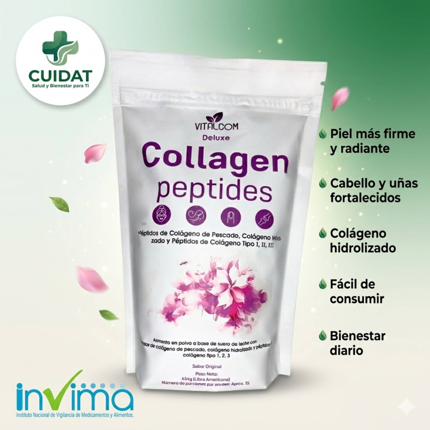 Collagen Peptides (Con Registro INVIMA).
